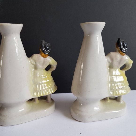 Brazilian Ladies Bud Vases Set (2) - Picture 4 of 6